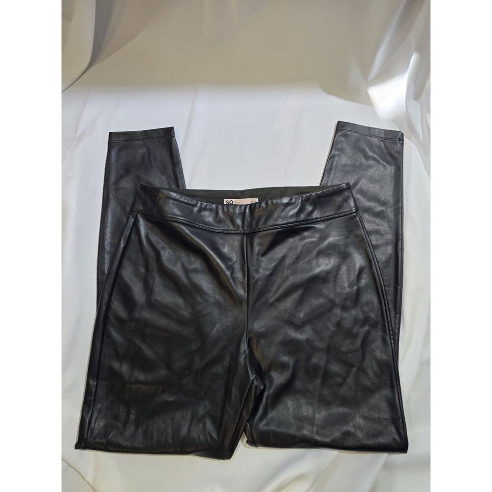 SO High Rise Legging Size L Faux Leather